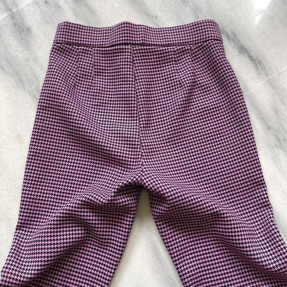 Zara Pink and Black Houndstooth Pants | XS - Picture 4 of 5